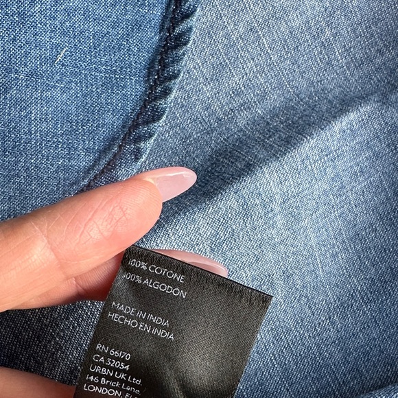 Pilcro Blue Denim Blouse - Picture 7 of 7